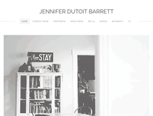 Tablet Screenshot of jenniferdutoitart.com